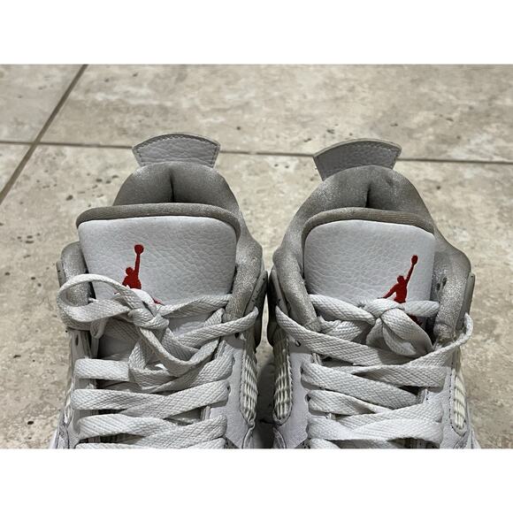 Jordan 4 Retro White Oreo (2021) (GS) DJ4699-100 Size 6Y EUC No Box - Picture 4 of 12